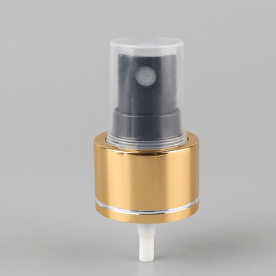 Perfume o pulverizador fino preto 24/410 28/410 da névoa do ouro de alumínio