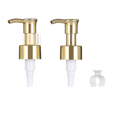 Pulverizador de alumínio do perfume da bomba do distribuidor da loção do ouro de 24MM