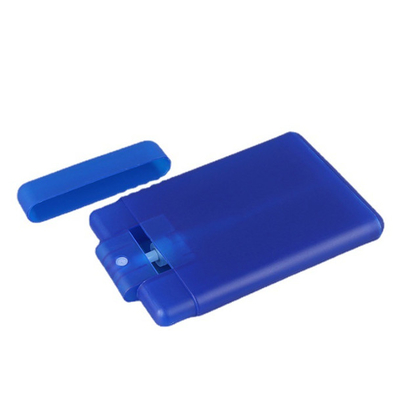 pulverizador plástico do cartão de crédito de 20Ml 30ML para o azul cor-de-rosa preto branco do perfume