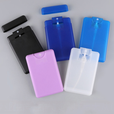 pulverizador plástico do cartão de crédito de 20Ml 30ML para o azul cor-de-rosa preto branco do perfume