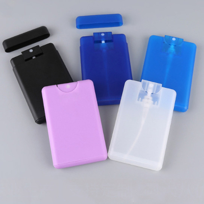 pulverizador plástico do cartão de crédito de 20Ml 30ML para o azul cor-de-rosa preto branco do perfume