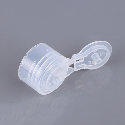 Tampas transparentes da garrafa da loção de Flip Top Caps For Bottles 20mm 24mm PP
