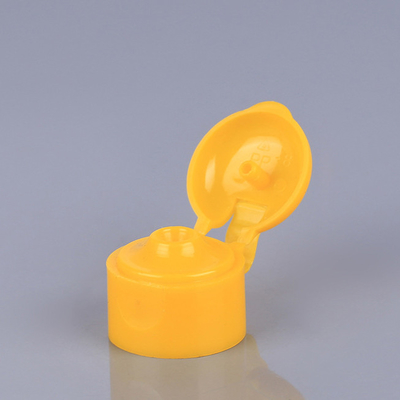 tampões de garrafa cosméticos Flip Top Plastic Dispensing Caps de 24mm