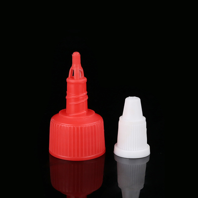 Os tampões de garrafa push pull cosméticos de superfície marcados dos tampões de garrafa derramam não