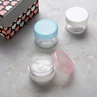 Frascos plásticos vazios do frasco de creme cosmético do ODM 10ml com tampão dos PP