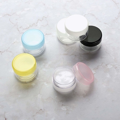 Frascos plásticos vazios do frasco de creme cosmético do ODM 10ml com tampão dos PP