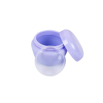 Empacotamento de creme cosmético pequeno roxo do frasco de 5g 10g recarregável