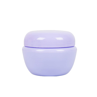 Empacotamento de creme cosmético pequeno roxo do frasco de 5g 10g recarregável