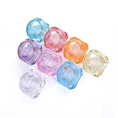 frascos 5ml de creme cosméticos plásticos pequenos com o portátil recarregável das tampas
