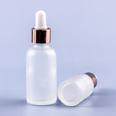 Rose Gold Frosted Eye Dropper engarrafa 3ml 5ml 10ml 15ml