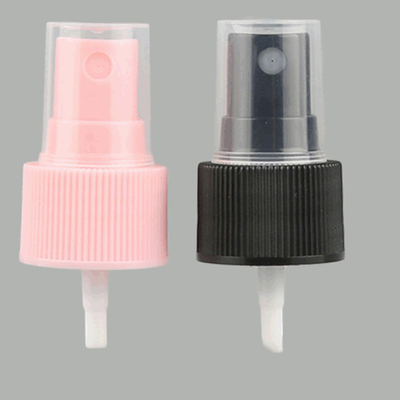 Os pulverizadores cosméticos da névoa do preto 24MM do rosa da garrafa do ANIMAL DE ESTIMAÇÃO bombeiam com tubo