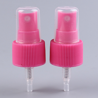Tampão com nervuras cor-de-rosa do pulverizador do atomizador do pulverizador 24mm da bomba da névoa com tubo