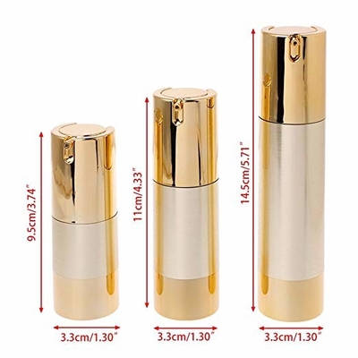 A bomba mal ventilada do ouro pequeno técnico UV engarrafa 15ml 30ml 50ml