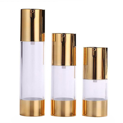 Garrafas mal ventiladas plásticas da bomba do as 50ml 30ml 15ml para cosméticos
