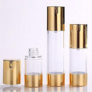 Garrafas mal ventiladas plásticas da bomba do as 50ml 30ml 15ml para cosméticos
