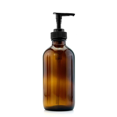 Garrafa plástica da loção de Brown 500ml do ANIMAL DE ESTIMAÇÃO com a bomba preta de 28MM
