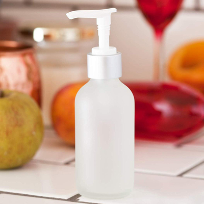 LinDeer 100ml branco geou o ODM de vidro da garrafa da loção da bomba
