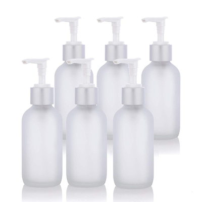 LinDeer 100ml branco geou o ODM de vidro da garrafa da loção da bomba