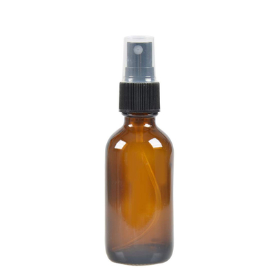 frascos cosméticos da garrafa do pulverizador de 50ml Brown com a bomba de 24MM para o líquido