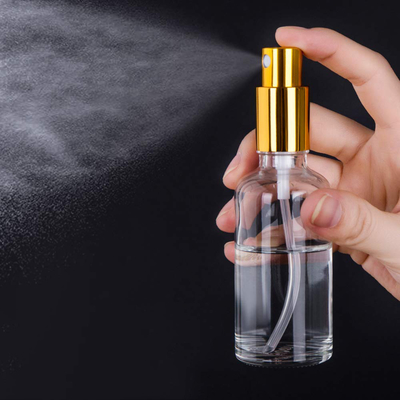 Distribuidor de vidro fino de alumínio anodizado da bomba da garrafa 50ml do pulverizador da névoa