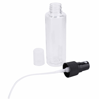 Frascos 100ml cosméticos plásticos do ANIMAL DE ESTIMAÇÃO transparente com bomba de 24mm